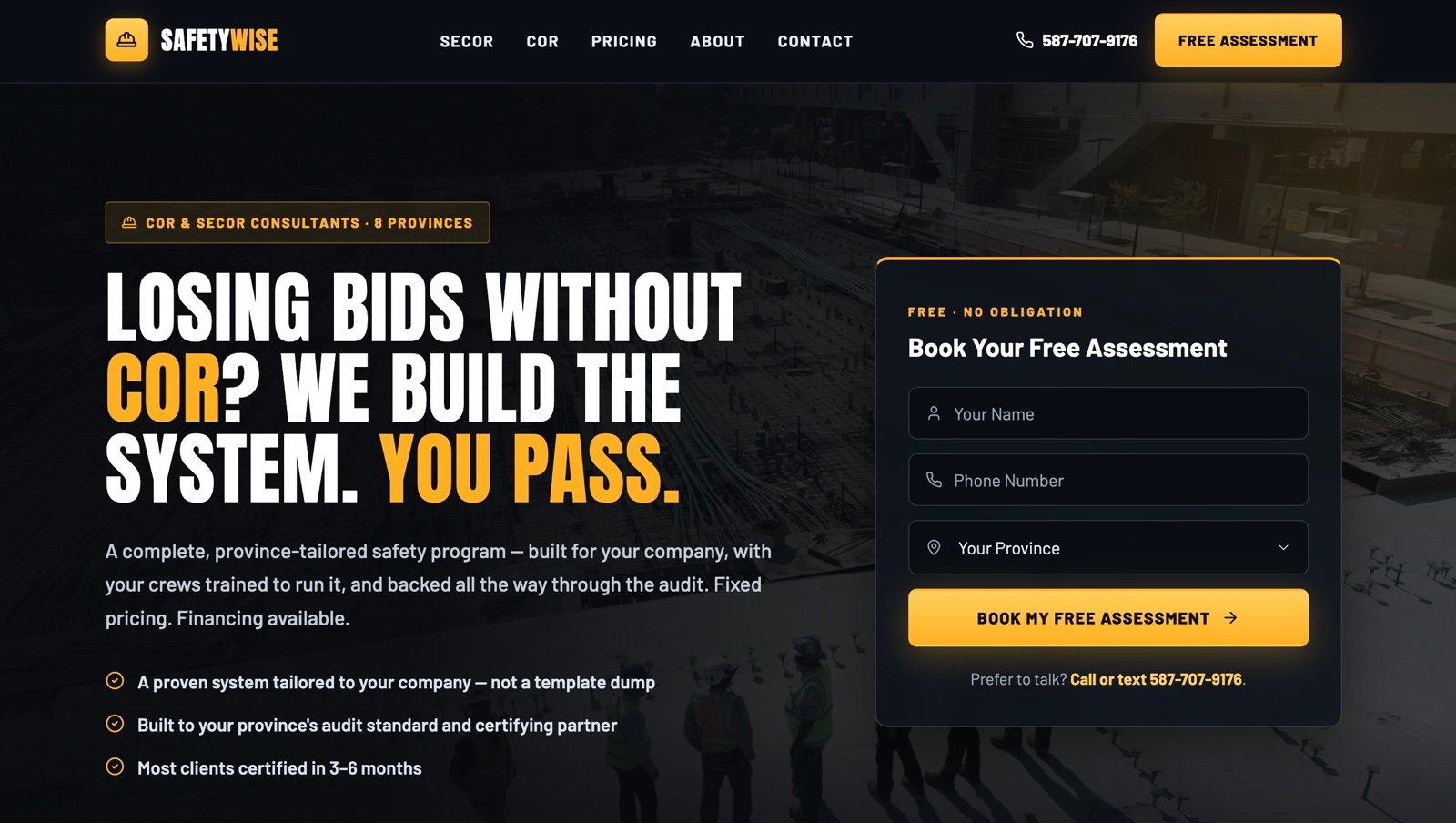 SafetyWise website project preview
